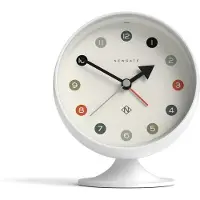 Bennies Fifties Newgate Spheric Alarm Klok - Wit
