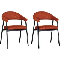 Label51 - Eetkamerstoel Amaze - Rust - 54x54x80cm - Set van 2