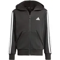Adidas - Kid's Essentials Full Zip Hoodie - Hoodie 140, grijs/zwart