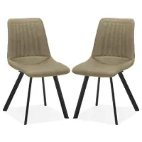 MX Sofa Eetkamerstoel Pluto - Thyme (set van 2 stuks)