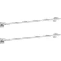 CECIPA MAX 2PCS Handdoekrek zliver - 59cm RVS Handdoekrek badkamer - Wandmontage Handdoekhouder - Handdoekstang - ZLiver
