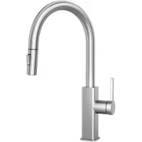 CECIPA MAX Keukenkraan met Uittrekbare Uitloop - Handdouche - Mengkraan - 2 Waterafvoermodi - 360° Draaibaar - RVS