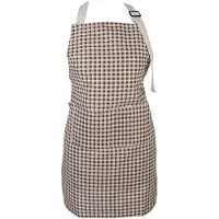 Clayre & Eef Keukenschort 69x68 cm Bruin Polyester