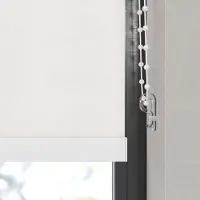 Dutchblinds Rolgordijn - verduisterend - Off White - 165x190cm - Raamdecoratie op maat
