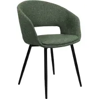Kick Collection Kick stoel Dean - Groen - Texture stof - Verkrijgbaar in diverse kleuren