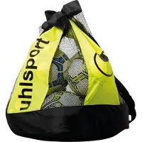 Uhlsport Sac à ballons (12 ballons)-noir/jaune fluo
