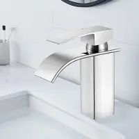 CECIPA MAX Wastafelkraan - Badkamerkraan - Watervalkraan - Lavabokraan - Mengkraan - Badkamer Kraan - RVS - Toiletkraan - Voor Moderne Badkamer - Chroom