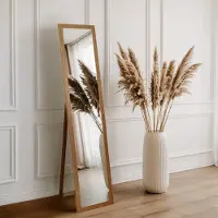 Coloray Staande Spiegel - Grote Staande Spiegel - 36 cm x 156 cm - Staande Spiegel Eiken - Hal Staande Spiegel - Full Length Spiegel - Boho Staande Spiegel - Spiegel Met Lijst