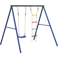 vidaXL Schommelset met schommel en ladder