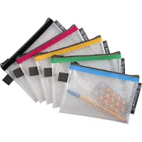 Exacompta Etuis met ritssluiting 34120E Ritssluiting PP (Polypropeen), EVA (Ethyleenvinylacetaat) 17 (B)0,4 (D)12 (H) cm Kleurenassortiment 10 Stuks