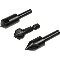 Benson Verzinkboorset - 3-delig - 12, 16, 19 mm - Voor hout en plaatmateriaal