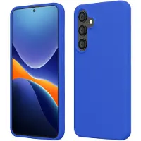 Kwmobile telefoonhoesje geschikt voor Samsung Galaxy S25 FE - Hoesje met siliconen coating - Smartphone case in Baltisch blauw