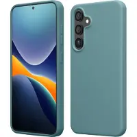 Kwmobile telefoonhoesje geschikt voor Samsung Galaxy S25 Plus - Hoesje met siliconen coating - Smartphone case in Arctische nacht