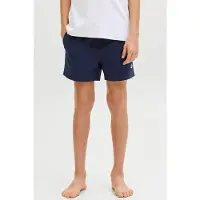 Jack & Jones JUNIOR zwemshort donkerblauw Jongens Polyester Printopdruk - maat 128