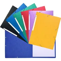 Exacompta Elastomap 5590E kleurassortiment Gewafeld glanskarton 24 x 32 cm 20 Stuks