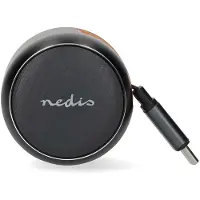 Nedis Autolader | 60 W | USB-A en USB-C | Intrekbare USB-C-kabel 0,7 m | Zwart - CCH1C1A60WBK