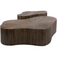 AnLi Style Salontafel Maya Teak XL shamrock set/2