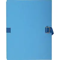 Exacompta Mappen met uitrekbare rug 223220E Licht blauw Polypropyleen 24 x 32 cm 10 Stuks