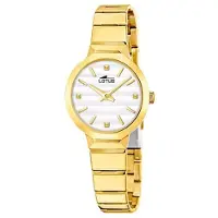 Lotus Analoog horloge 'Watch Old Money - Quartz watch movement - Watch case thickness: 7.4 mm - Watch case width: 26.5 mm' goud