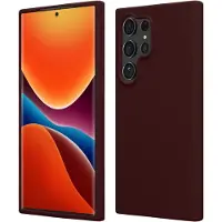 Kwmobile telefoonhoesje geschikt voor Samsung Galaxy S24 Ultra - Hoesje met siliconen coating - Smartphone case in bordeaux-violet