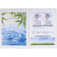 Exacompta 5x Pak van 10 beschermhoezen - dubbel - PP 12/100ste - A5 - Transparant - 38060E