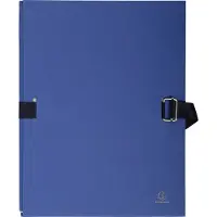 Exacompta Mappen met uitrekbare rug 223229E Donker blauw Karton 24 x 32 cm 10 Stuks