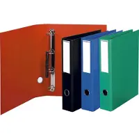 Exacompta Bright colours 50 mm Ringband Karton, pvc (polyvinylchloride) A4 4 Ringen Kleurenassortiment 51740E 10 Stuks
