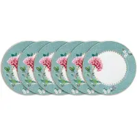 Pip studio Blushing Birds Borden - Ontbijtborden - Bordenset - Servies set van 6 - 21cm