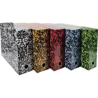 Exacompta 5x ANNONAY Transportdoos Rug 90mm - Geassorteerd - 89720E