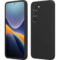 Kwmobile telefoonhoesje geschikt voor Samsung Galaxy S23 Plus - Hoesje met siliconen coating - Smartphone case in mat zwart