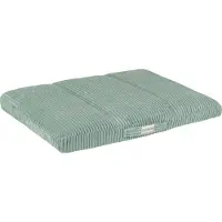 Petsona - Hondenbed Groen - Hondenkussen Ribtricot - Zacht Schuim - Antislip Onderkant - Comfortabel Huisdierbed - Wasbare Hoes - Formaat L