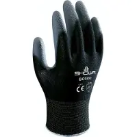 Showa BO-500 Palm Fit Glove Werkhandschoenen Zwart - Maat L