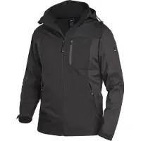 FHB Jannik Softshell-Jack Antraciet-Zwart maat M heren