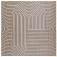 vidaXL Vloerkleden Vierkant PALMERAS Beige 240 x 240 cm Polyester
