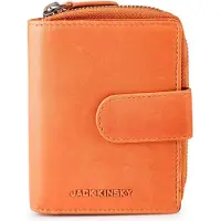 Jack kinsky Aruba Portemonnee Leer 10 cm - Dames - Staand formaat - orange