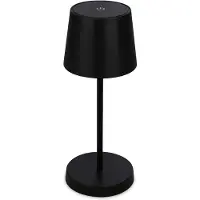 Briloner - Oplaadbare Tafellamp - snoerloze lamp - dimbaar - met batterij - USB-C - 2,6W - IP44 - binnen & buiten - zwart - 26 x 10.5cm