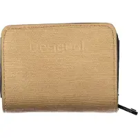 Desigual Ritsportemonnee Beige Leer