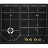 Electrolux EGH6343ROR Zwart Ingebouwd 60 cm Gaskookplaat 4 zone(s)