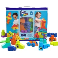 Mega Bloks Bouwtas - 150 Blokken speelgoed voor 1+ jaar - Stimuleert fantasie