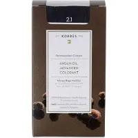 Korres Permanente Haarkleuring 2.1 Blauw Zwart | 1 stuk