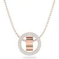 Swarovski Kettingen - Hollow Necklace rose gold-tone plated in quarz