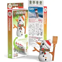Eugy 3D Puzzel - Sneeuwman - Kerstfiguren - Duurzaam - Verzamel Ze Allemaal - 6 Jaar