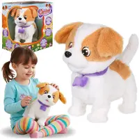 Sarcia.eu Puppy Luv - INTERACTIEVE Jack Russell Terrier-puppy, pluche WANDELENDE puppy, speelgoed voor kinderen Dexter 2+