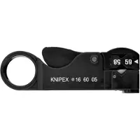Knipex 16 60 05 KOAX Kabelstripper Geschikt voor: Coaxkabel 4 tot 12 mm RG58, RG59, RG62