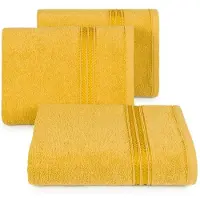 Eurofirany LORI Badhanddoek 50x90cm Mosterdgeel - Zacht & Pluizig 450gsm