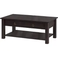 DOMUS Ines-Salontafel - 2-laden - Grenen Donkerbruin