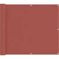vidaXL Balkonscherm Terracotta 100 x 300 cm Oxford Stof