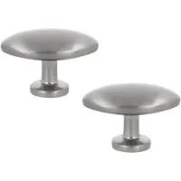 AMIG Set van 2 knoppen 39x25 mm geborsteld nikkel