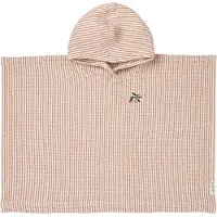 Liewood Paco badponcho tuscany rose crème-de-la-crème streep 1-2 jaar