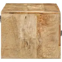 vidaXL Tv-wandmeubel 100x32x25 cm massief hout ruw mangohout